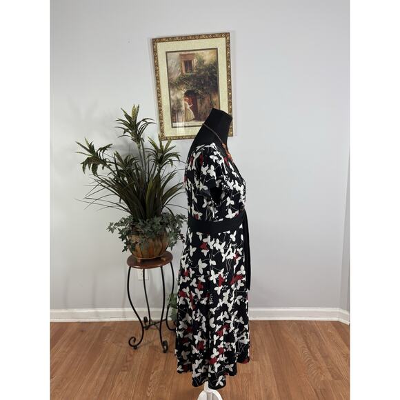 London Style Dress 14P Sleeves Sleeve Boho Vacation Clueless Preppy Pullover - Picture 3 of 8